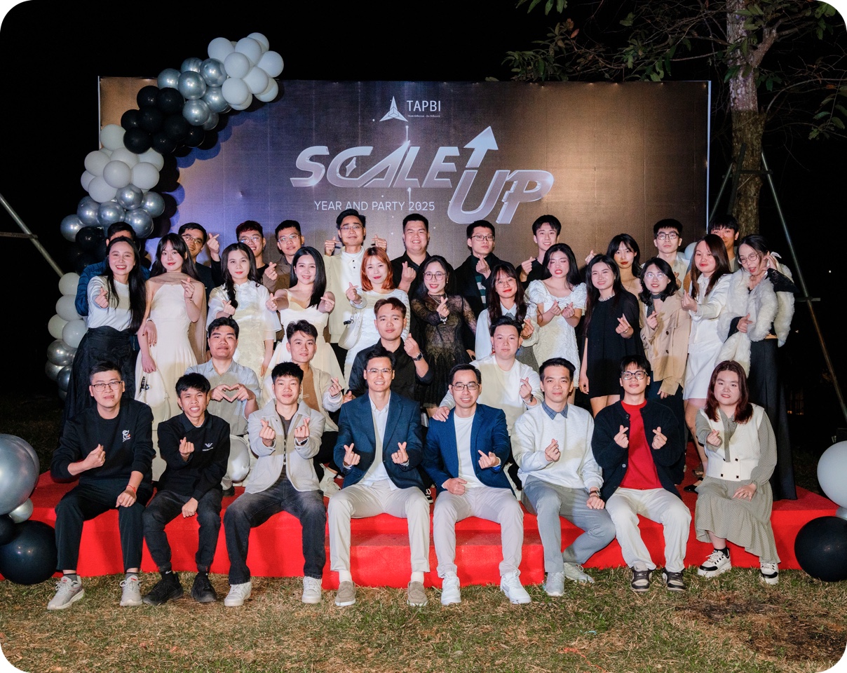 The Tapbi team at the Year End Party