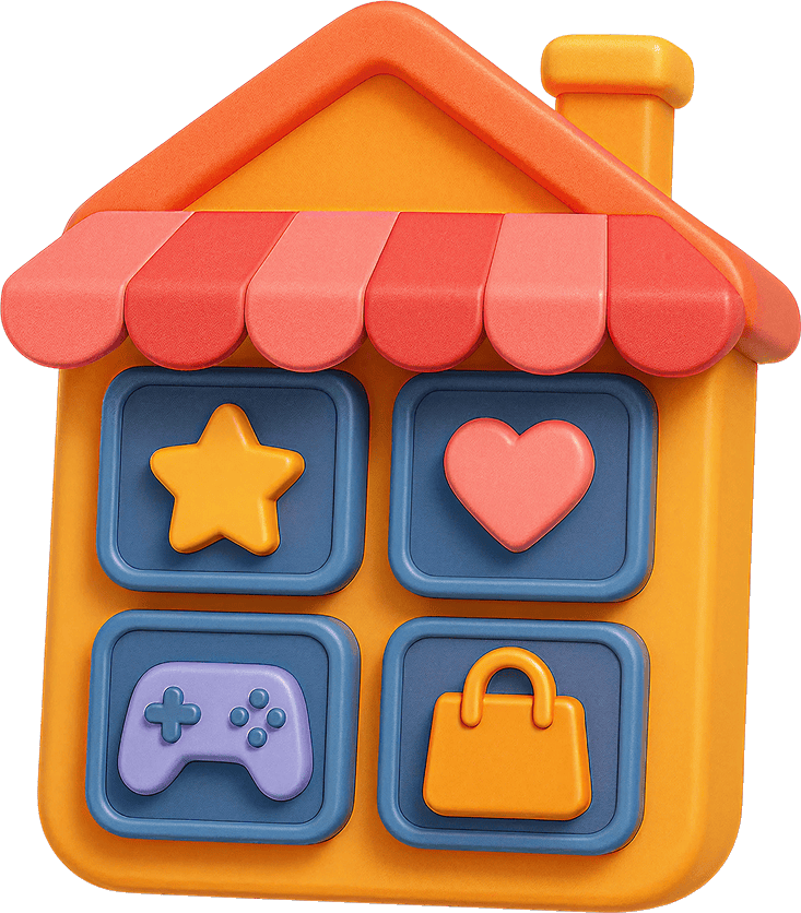 3D illustration of the Tapbi app store