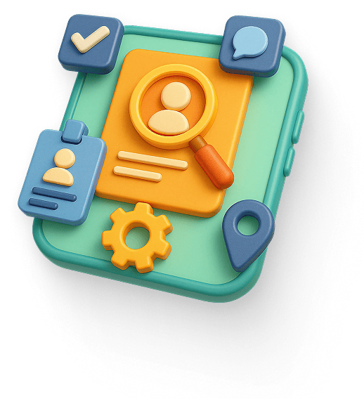 3D illustration of careers at Tapbi